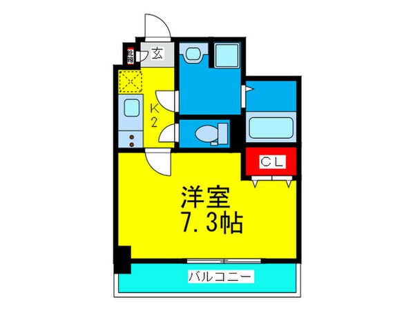 ﾚｸﾞｾﾞｽﾀ弁天町(503)の物件間取画像